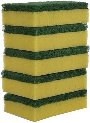 lodhi Multipurpose 2-in-1 Scrub Sponge Regular Size (Pack of 5) Scrub Sponge