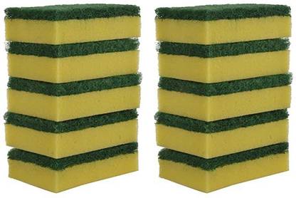 lodhi Multipurpose 2-in-1 Scrub Sponge Regular Size (Pack of 10) Scrub Sponge