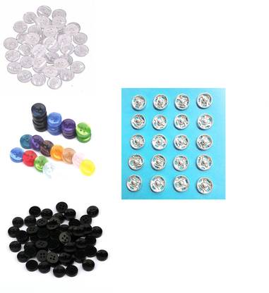 Crafts Haveli Combo 2 Items 30 Buttons & Tich Button Sewing Kit