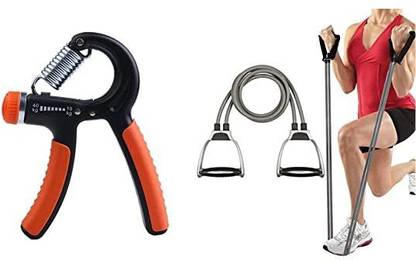 BoldFire Hand Gripper For Best Hand Exerciser Grip Adjust 40kg With Double Tonning Tube Hand Grip/Fitness Grip