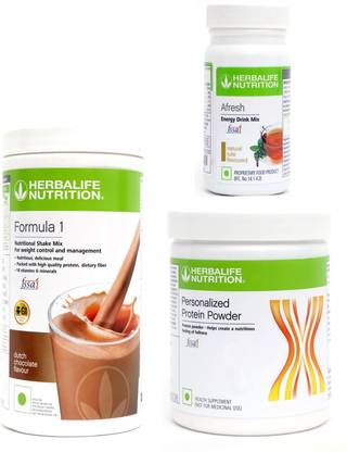 Herbalife Nutrition FORMULA1CHOCOLATE 500 G 500 G PROTIEN 200 G AFRESH ENERGY DRINK TULSI 50 G Whey Protein