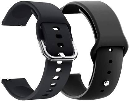 AOnes Pack of 2 Silicone Watch Strap for Fireboltt Ninja Pro Plus Bsw032 Smart Watch Strap