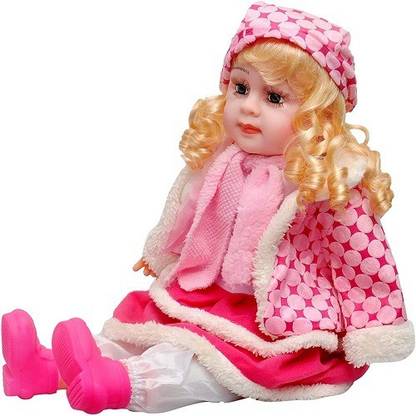 Pratik Pratyaksh Cute Looking Musical Baby Doll Singing Soft Toy for Kids  - 40 cm