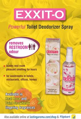 Exxit-O Rose [ 2x90ML] Spray Powerful Deodorizer