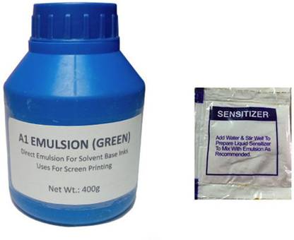 RM Screen Coating Emulsion (400g) with Sensitizer Pouch for Screen Printing Frame