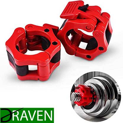 Draven Olympic barbell Rod lock for Powerlifting, Weightlifting, Cross fit and Gyms Weight Lifting Bar
