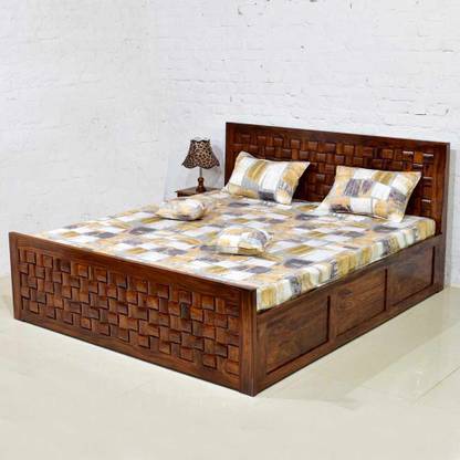 mk furniture Solid Wood King Box Bed