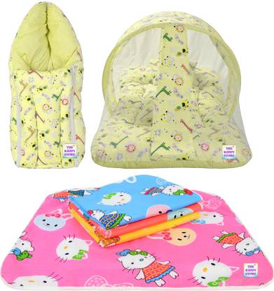 BABY KINGDOM Cotton Baby Bed Sized Bedding Set