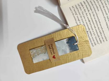 Luxury ResinArtsyy Small Bookmarks with unique and Stylish Design, use for books Bookmark Bookmark