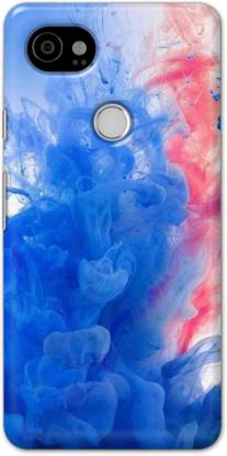 NDCOM Back Cover for Google Pixel 2 XL Blue Color Smoke Printed