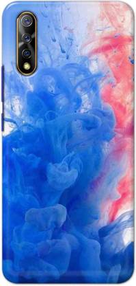 NDCOM Back Cover for Vivo S1 Blue Color Smoke Printed