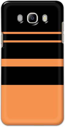 NDCOM Back Cover for Samsung Galaxy J7 2016 Orange Stripe Pattern Printed
