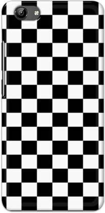NDCOM Back Cover for Vivo Y71 Black And White Color Blocks Printed
