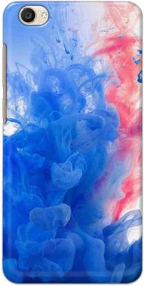 NDCOM Back Cover for Vivo Y55 Blue Color Smoke Printed