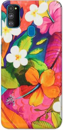 NDCOM Back Cover for Samsung Galaxy M30s Floral Pattern Printed