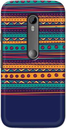 NDCOM Back Cover for Moto G3 Geometric Pattern Printed