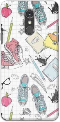 NDCOM Back Cover for LG Q7 School Pattern Printed
