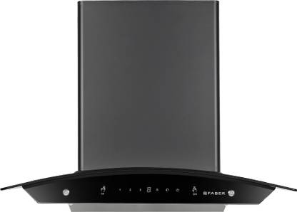 FABER HOOD ZEST HC SC FL BK 60 Auto Clean Wall Mounted Black 1100 CMH Chimney