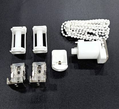 VicTac Roman Blind repair kit with Brackets,Controller ,Beaded Chain, Drums, End Cap Curtain Ring