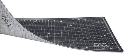 BRuSTRO A3 Double Sided Self Healing 5 Layers Cutting Mat Metric/Imperial 45cm x 30cm Black Cutting Mat
