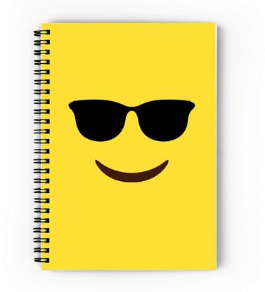 epheriwala Sunglass Emoji A5 Notebook Unruled 180 Pages