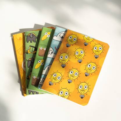 doodleholic Jotbook Bundle A6 Note Book Unruled 40 Pages