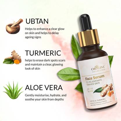 Origine Naturespired Face Serum to Rejuvenate Tanned Skin