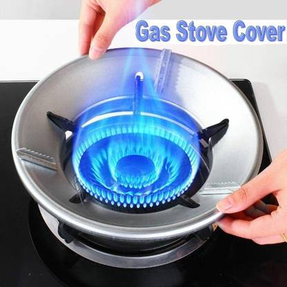 ZURU BUNCH Wind Shield Bracket Gas Stove Energy Saving Cover Disk Fire Reflection Windproof Aluminium Manual Gas Stove