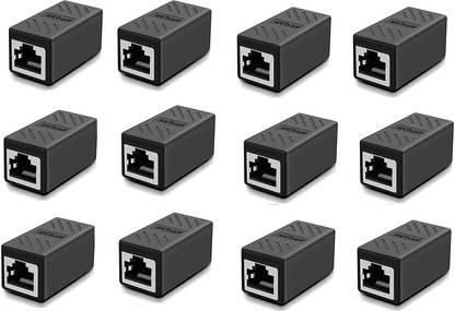 ATEKT Adsl Extension Jointer Adapter Connector, Inline Lan Female To Female Lan Adapter