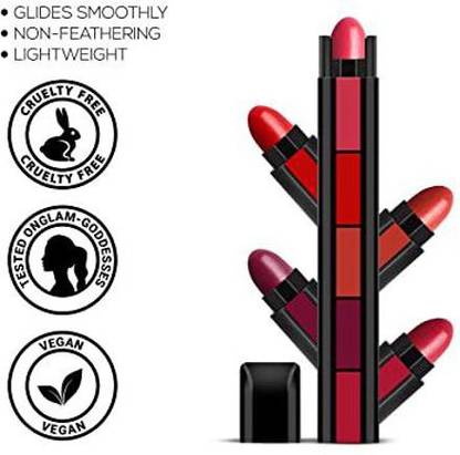 LARA KOSSLER Penta 5 Matte Lipstick POP PUSH SWIPE