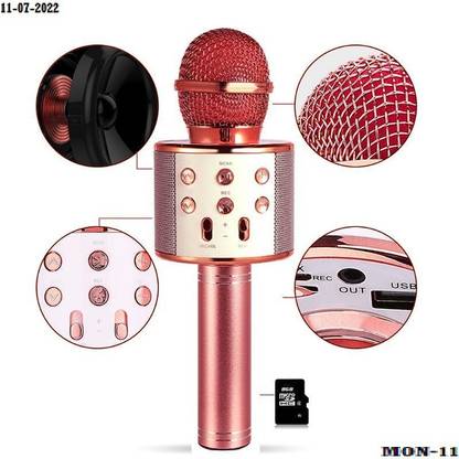 Bymaya AS6 plus Bluetooth Karaoke MicColor may vary (pack of 1) Microphone