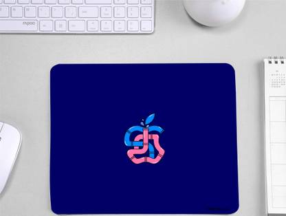 InkWynk Apple Logo Graphic Design Non Slip Thick Computer Mousepad