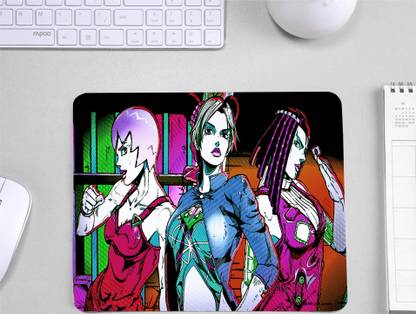 InkWynk JoJo Bizarre Adventure Rectangular Non Slip Medium Size Non Slip Base Mousepad