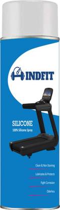 INDFIT Treadmill Lubricant Spray 100% Silicone Oil (550ml), to Smoothen Treadmill Belt Manual Sprayer