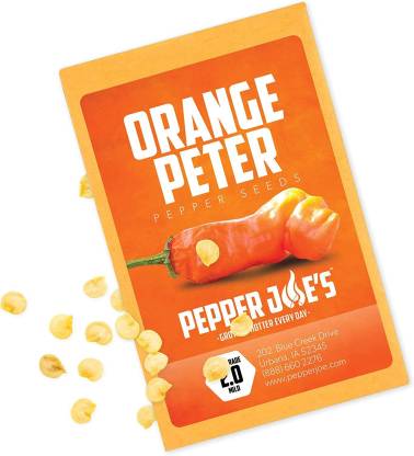 VibeX ® XXL-929 Orange Peter Pepper Chilli Seeds Seed