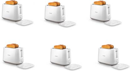 PHILIPS HD2582/00 pack of 6 830 W Pop Up Toaster