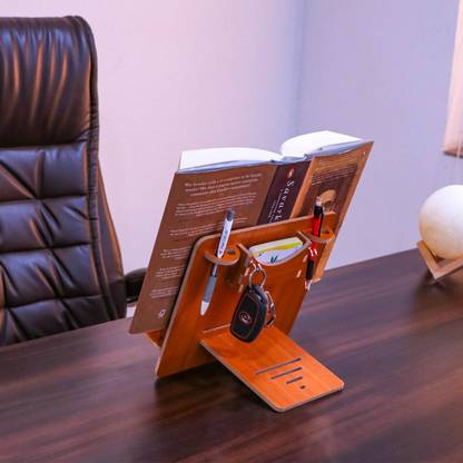 LAVNIK Wooden Brown Book Rest