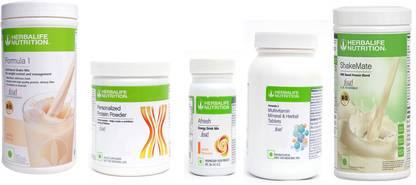 Herbalife Nutrition FORMULA1VANILLA PROTIEN200G AFRESH ENERGY DRINK PEACH 50 +SHAKEMATE 500 +F2 Whey Protein