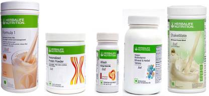 Herbalife Nutrition FORMULA1VANILLA PROTIEN200G AFRESH ENERGY DRINK CINNAMAN 50 +SHAKEMATE 500 +F2 Whey Protein