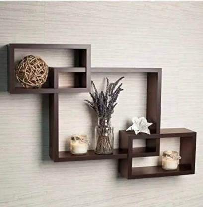 AS TRADERS Wood Block Showpiece for wall decor set of 3 Decorative Showpiece  -  0 cm