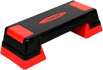 beatXP Aerobic Stepper for Exercise at Home & Gym | 2 Level Adjustable Workout Bench Stepper