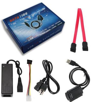 microware USB 2.0 to 2.5" 3.5" IDE SATA HDD Hard Drive Converter Adapter Cable USB Adapter