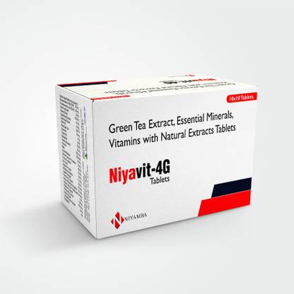 niyamba Niyavit 4G Green tea multivitamin with Ginkgo Biloba, Ginseng and Grape Seed