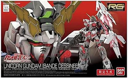 Bandai Hobby Bandai RG 1/144 RX 0 Unicorn Gundam BANDE DESSINEE Ver. Plastic Kit27473