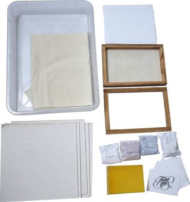Seed Paper Eco-friendly Recycling Premium Handmade Paper Making Kit with Video Instruction