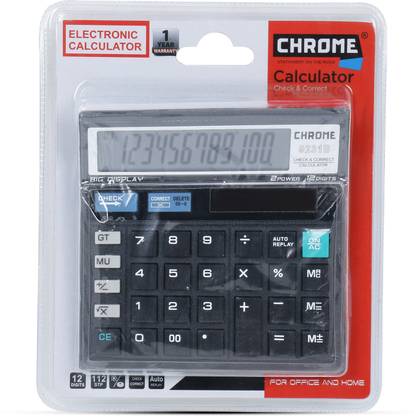 क्रोम Calculator 9231 Blister बेसिक कैलकुलेटर
