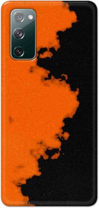 NDCOM Back Cover for Samsung Galaxy S20 FE Orange Black Pattern Printed