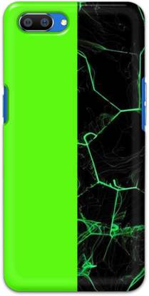 NDCOM Back Cover for Realme C1 Neon Marble Printed