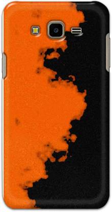 NDCOM Back Cover for Samsung Galaxy J7 Nxt Orange Black Pattern Printed