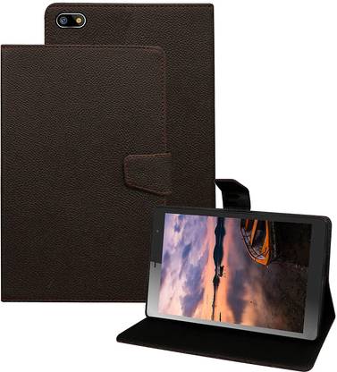HyBEX Flip Cover for Leather Folio Flip Case Cover with Viewing Stand Compatible for Acer One 8 T4-82L Tablet